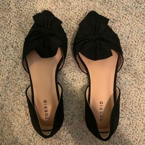 NEVER WORN!! Torrid size 10 wide black flats